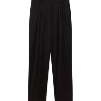 Maßgeschneiderte Hose aus Wolle mit fünf Falten