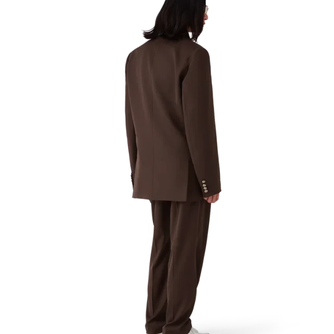 Maßgeschneiderte Plissee-Hose aus Wolle Maßgeschneiderte Plissee-Hose aus Wolle