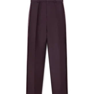 Maßgeschneiderte Woll-Seiden-Hose mit Seitenstreifen von Blend