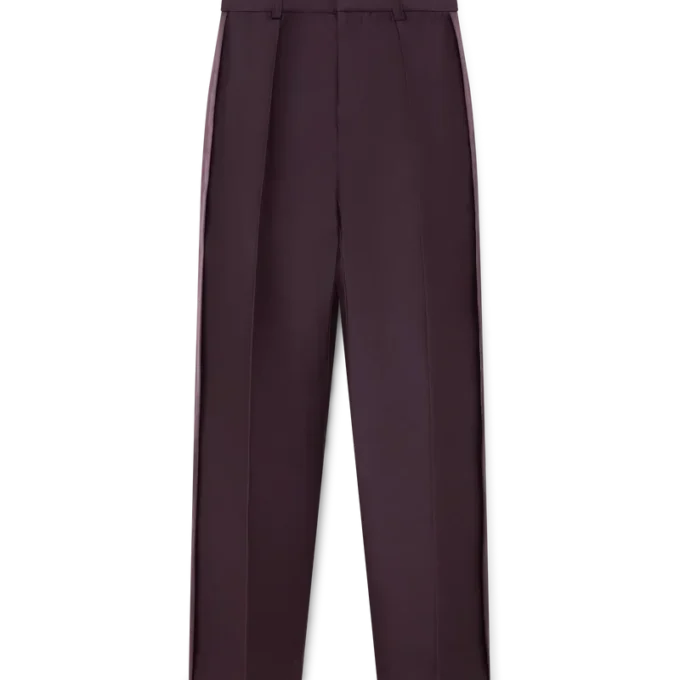 Maßgeschneiderte Woll-Seiden-Hose mit Seitenstreifen von Blend Maßgeschneiderte Woll-Seiden-Hose mit Seitenstreifen von Blend