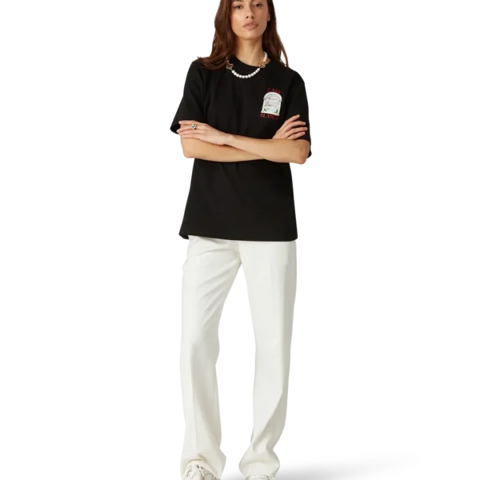 Medium Pearl Logo Halskette