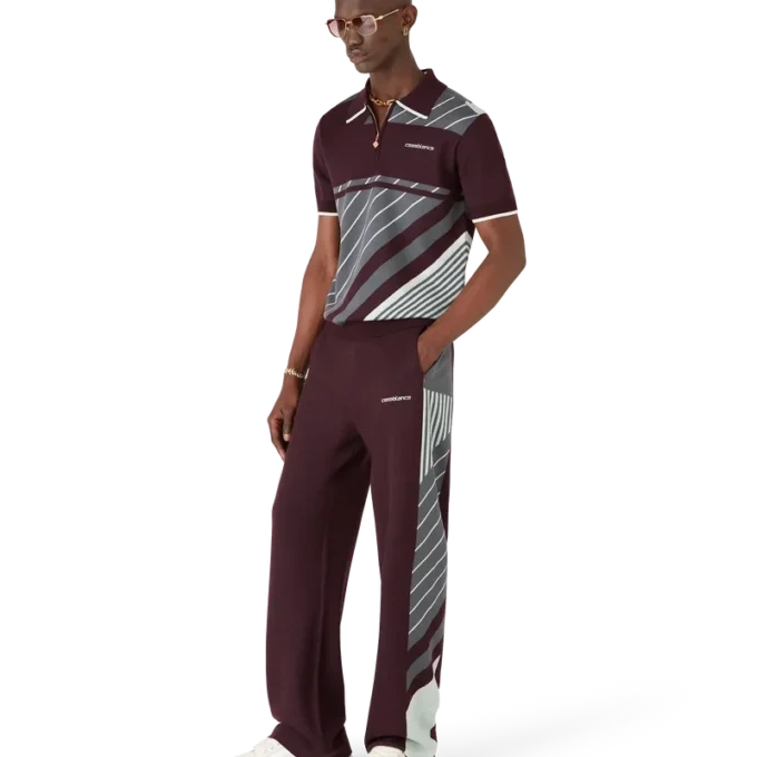 Merino Diagonal Tennis Poloshirt