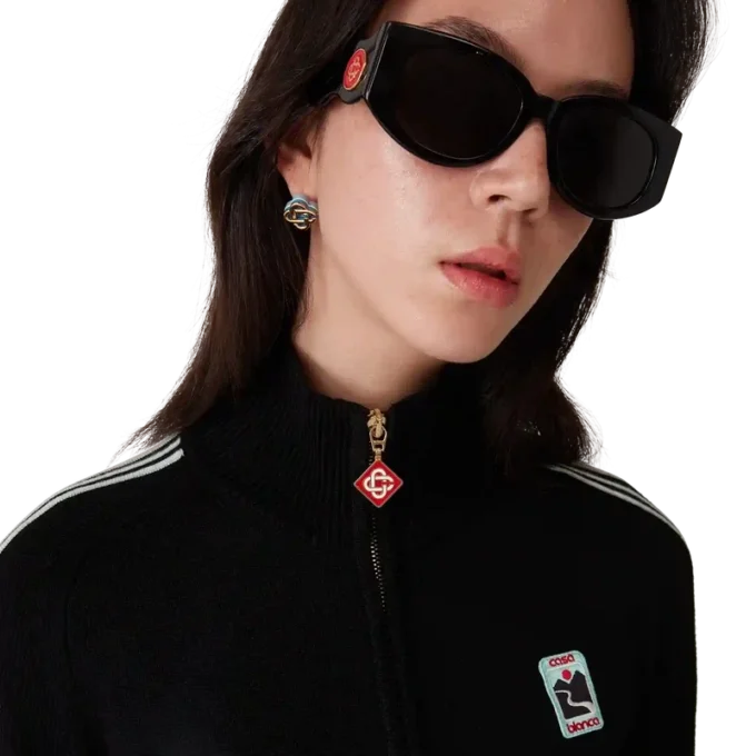 Merino-Strick-Trainingsjacke