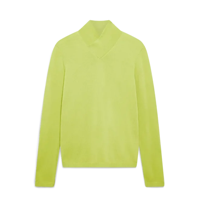 Merino-Top mit Rollkragen