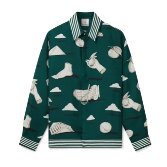 Metaphysical Langarm-Seidenhemd