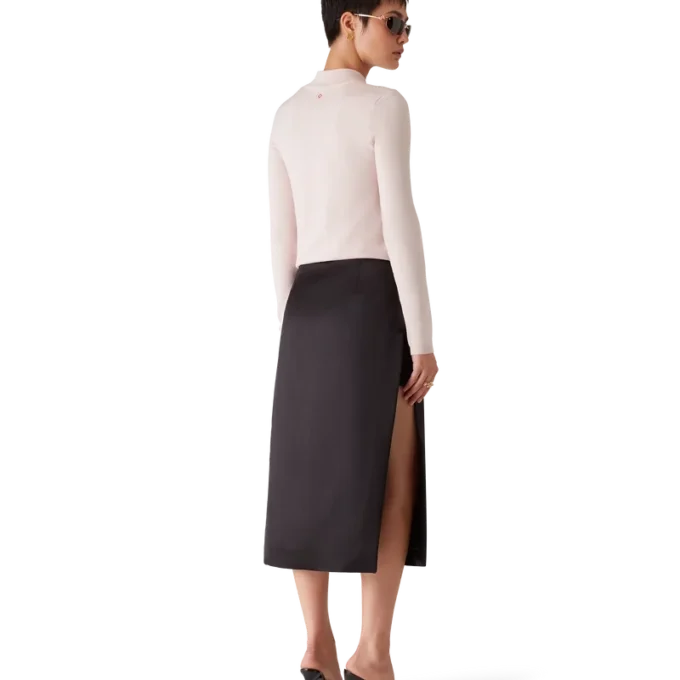 Midi-Rock aus Duchesse-Satin