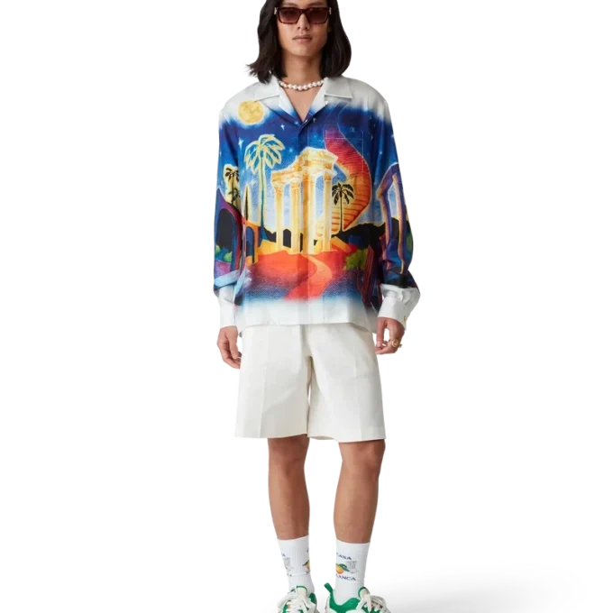 Midnight Acropolis Seidenhemd Midnight Acropolis Seidenhemd