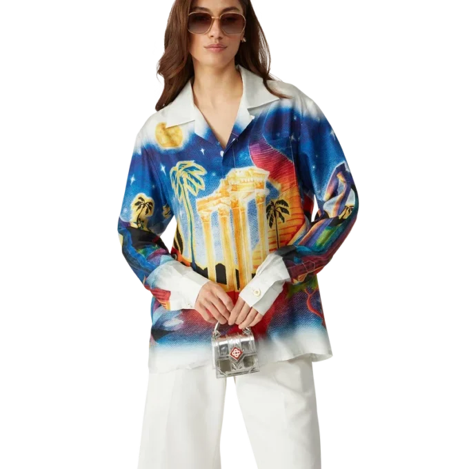 Midnight Acropolis Seidenhemd Midnight Acropolis Seidenhemd