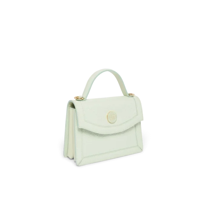 Mini-Jeanne-Tasche mit geprägtem Mint-Monogramm Mini-Jeanne-Tasche mit geprägtem Mint-Monogramm