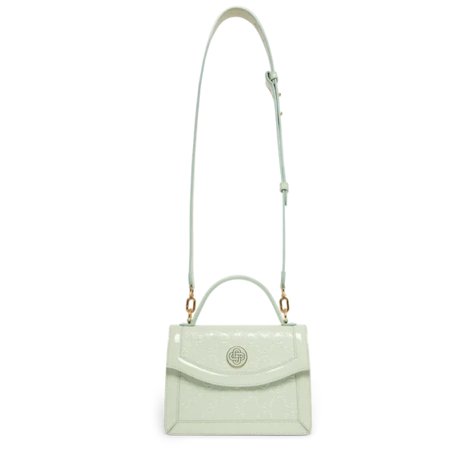 Mini-Jeanne-Tasche mit geprägtem Mint-Monogramm Mini-Jeanne-Tasche mit geprägtem Mint-Monogramm