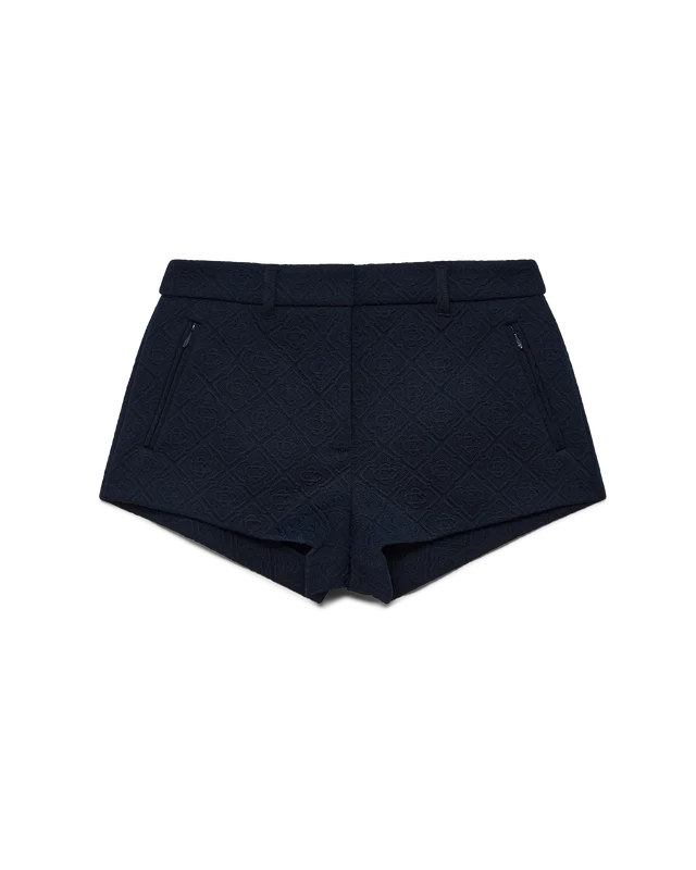 Mini-Shorts aus Jacquard-Strick Mini-Shorts aus Jacquard-Strick