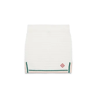 Minirock aus Baumwoll-Bouclé