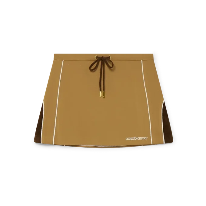 Minirock mit Chenille-Einsätzen Minirock mit Chenille-Einsätzen