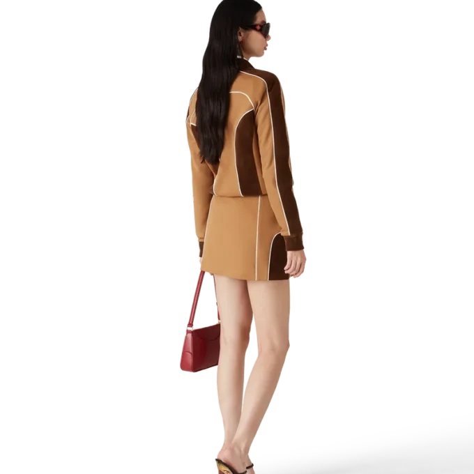 Minirock mit Chenille-Einsätzen Minirock mit Chenille-Einsätzen