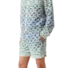 Monogram-Frottee-Shorts mit Farbverlauf