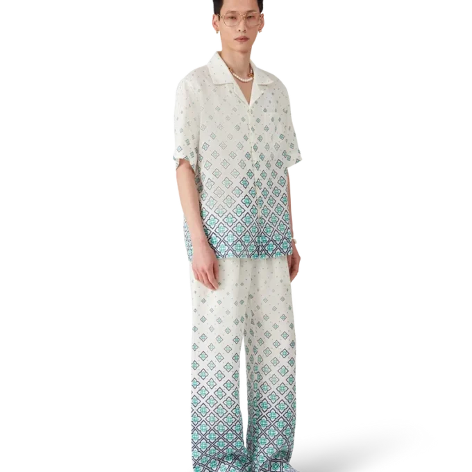 Monogram-Frottee-Slider für Herren