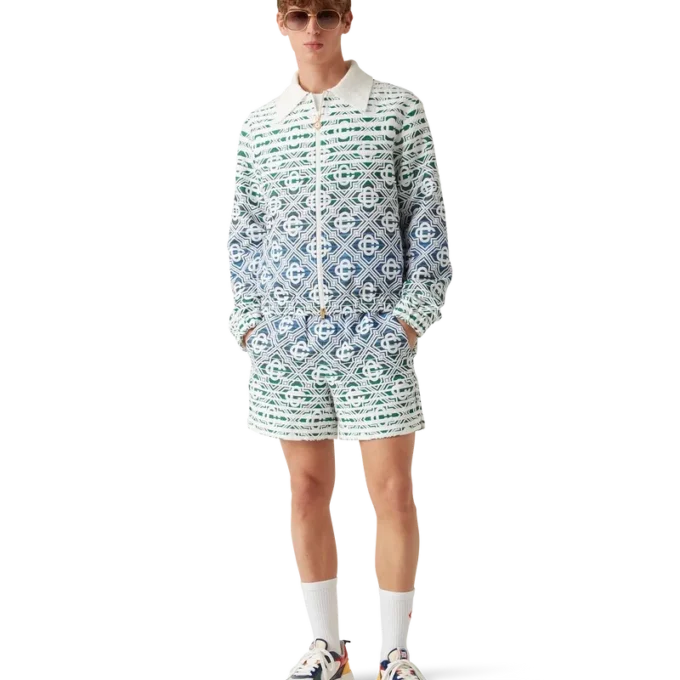 Monogram Gradient Frottee-Jacke Monogram Gradient Frottee-Jacke