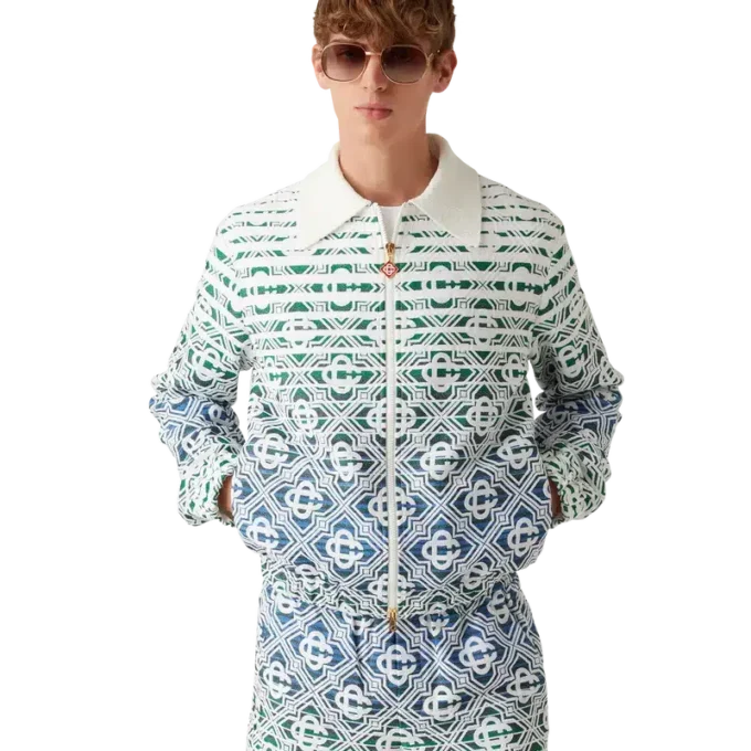 Monogram Gradient Frottee-Jacke Monogram Gradient Frottee-Jacke