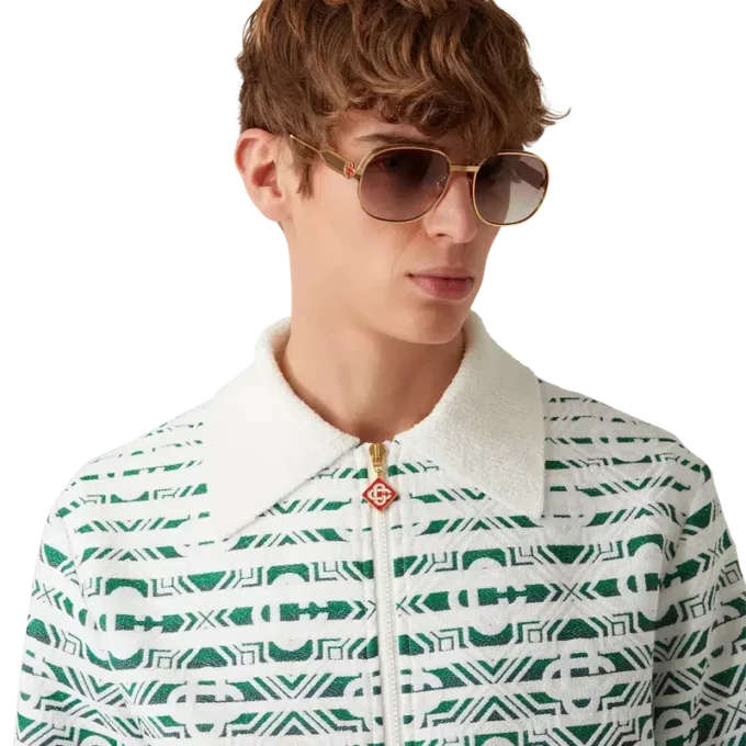 Monogram Gradient Frottee-Jacke Monogram Gradient Frottee-Jacke