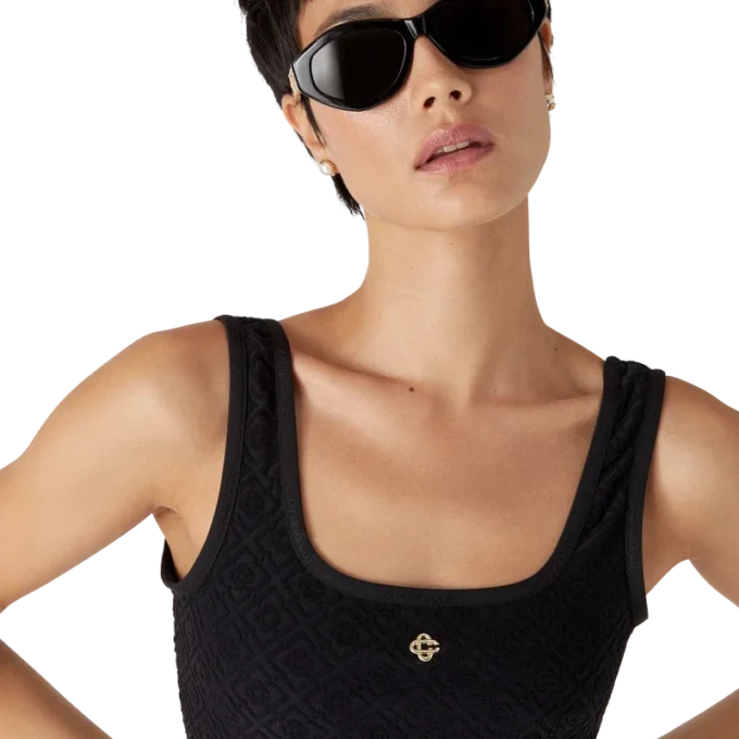 Monogram-Jacquard-Bikini-Oberteil