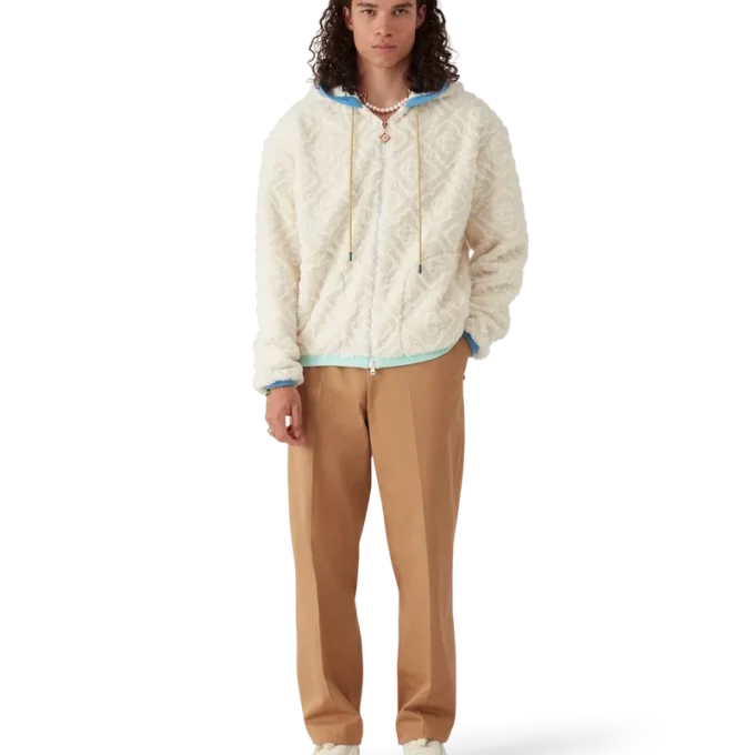 Monogram-Jacquard-Fleecejacke Monogram-Jacquard-Fleecejacke