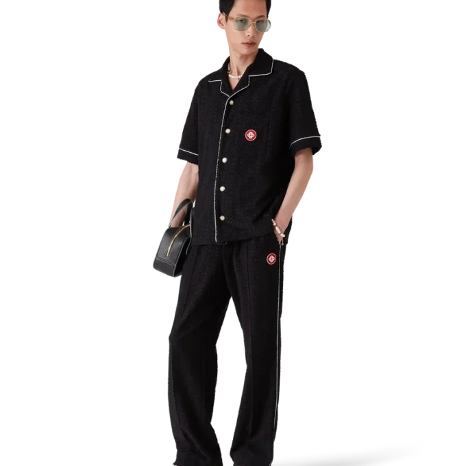 Monogram-Jacquard-Frottee-Hose Monogram-Jacquard-Frottee-Hose