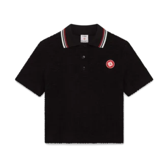 Monogram-Jacquard-Frottee-Poloshirt
