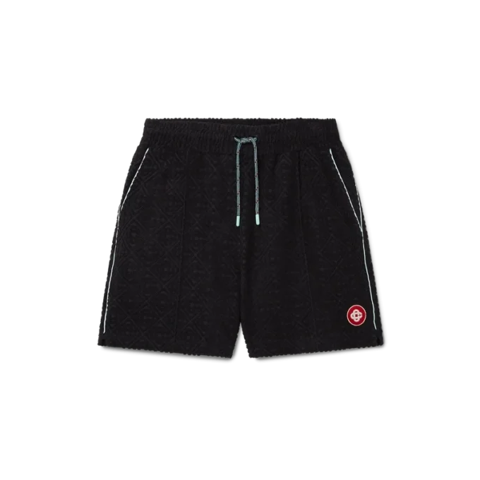 Monogram-Jacquard-Frottee-Shorts Monogram-Jacquard-Frottee-Shorts