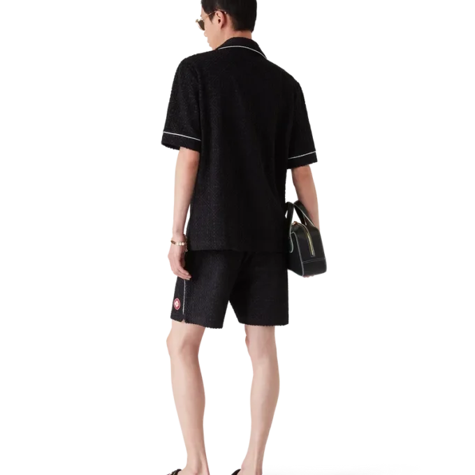 Monogram-Jacquard-Frottee-Shorts Monogram-Jacquard-Frottee-Shorts