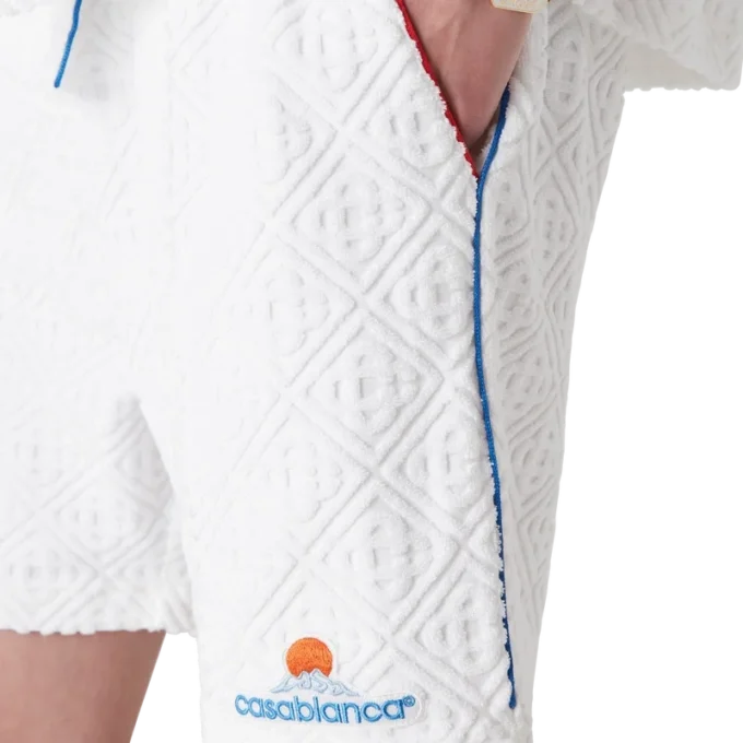 Monogram-Jacquard-Frottee-Shorts