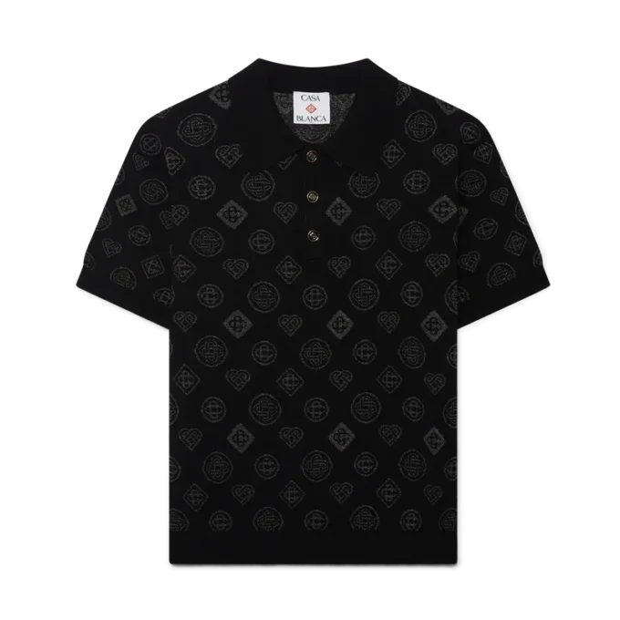 Monogram-Jacquard-Poloshirt