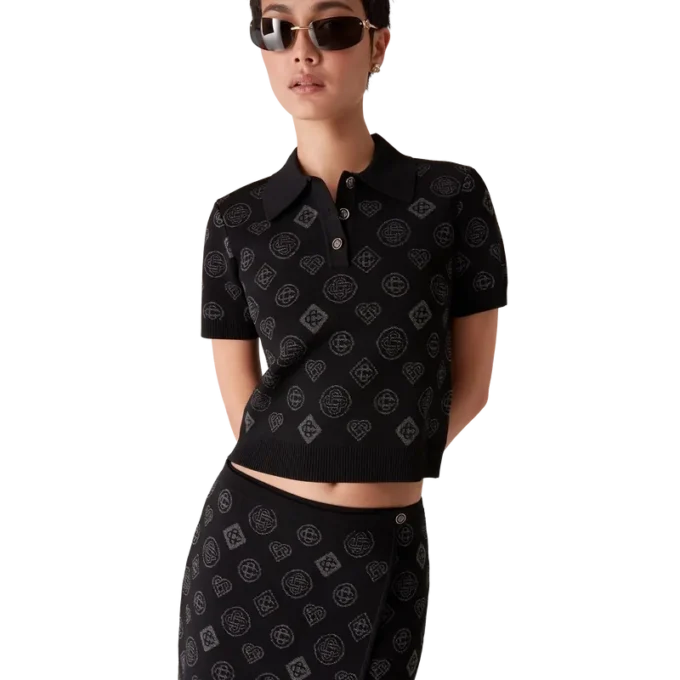 Monogram-Jacquard-Poloshirt Monogram-Jacquard-Poloshirt