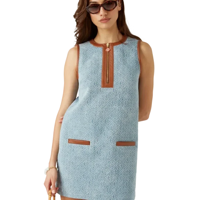 Monogram-Jeans-Kleid