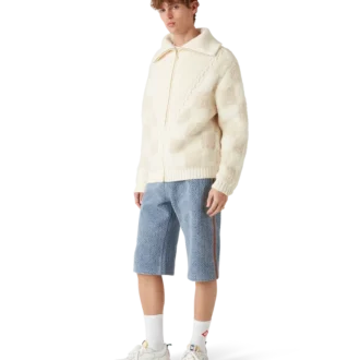 Monogram-Jeansshorts