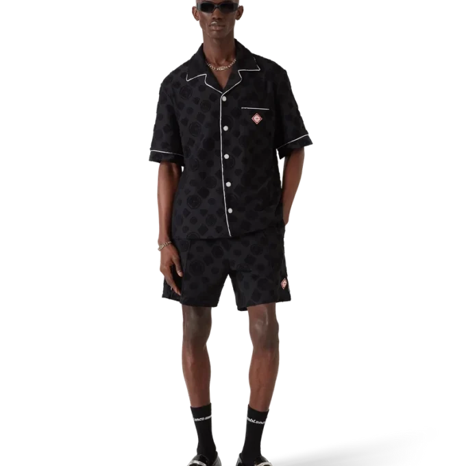 Monogram-Shorts aus Frottee