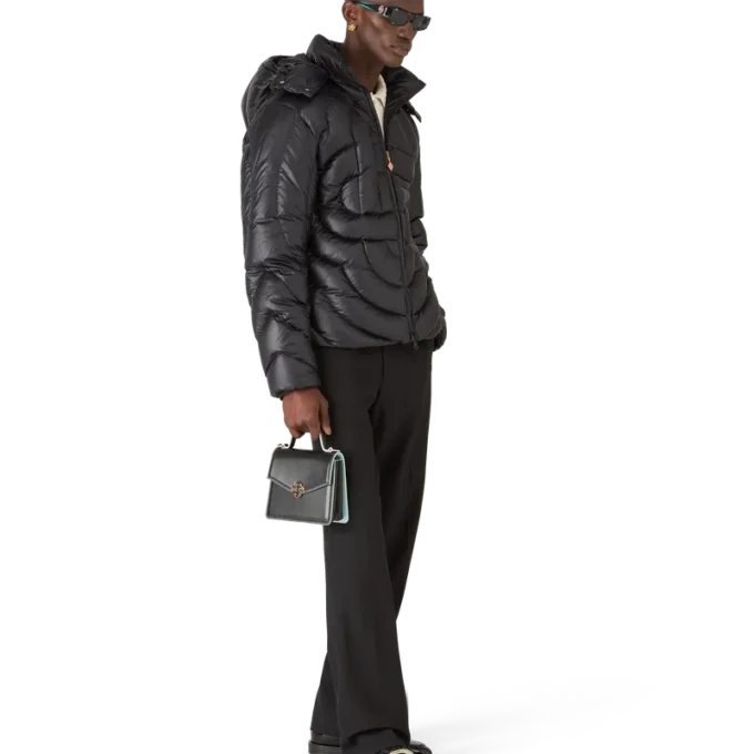 Monogram-Steppjacke aus Nylon