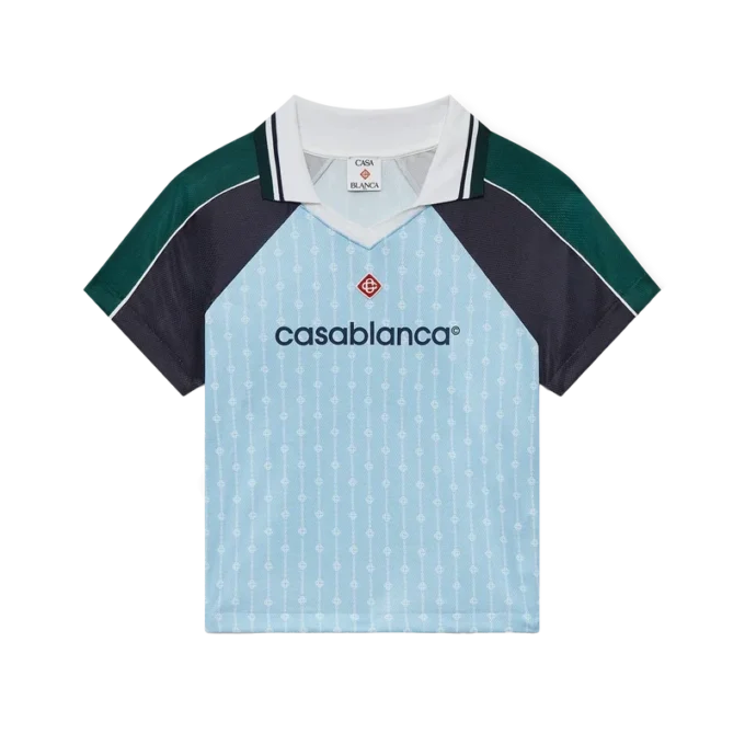 Nadelstreifen-Laurel-Fußballhemd