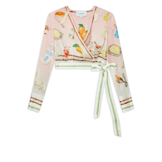 Ne Pas Deranger Wickelbluse