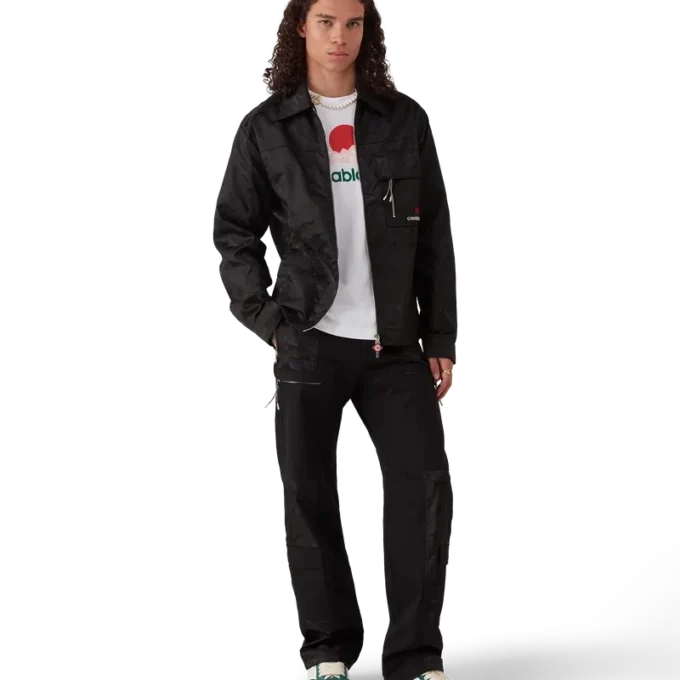 Nylon Mountain Kurzarm-Camo-Reißverschluss-Shorts Nylon Mountain Kurzarm-Camo-Reißverschluss-Shorts