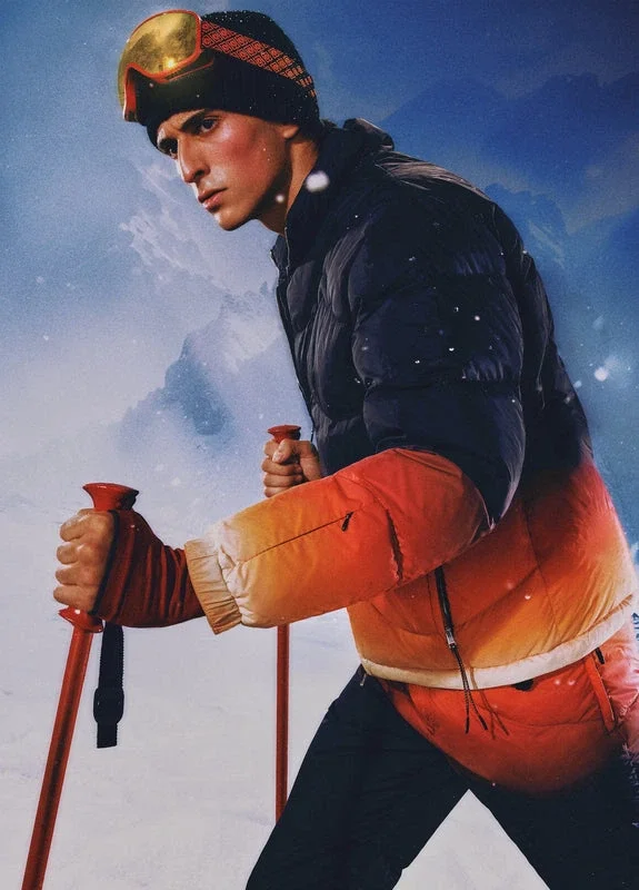 Pufferjacke mit Farbverlauf Pufferjacke mit Farbverlauf