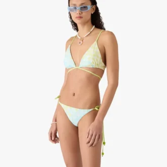 Optic Drop String-Bikinihose mit Perlenverzierung