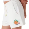 Orangefarbene Mascot-Sweatshorts