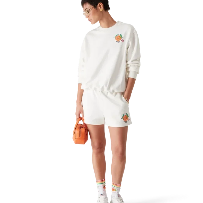 Orangefarbenes Maskottchen-Sweatshirt