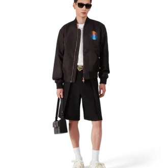 Organza-Bomberjacke mit Farbverlauf