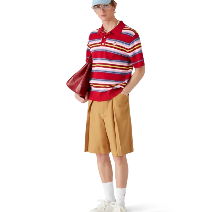 Oversized-Poloshirt mit Streifen Oversized-Poloshirt mit Streifen