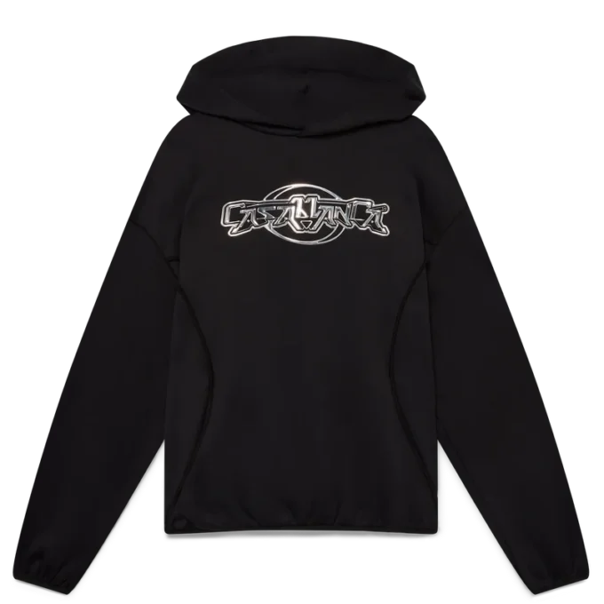 Oversized-Sweatshirt mit Kapuze und Einsätzen Oversized-Sweatshirt mit Kapuze und Einsätzen