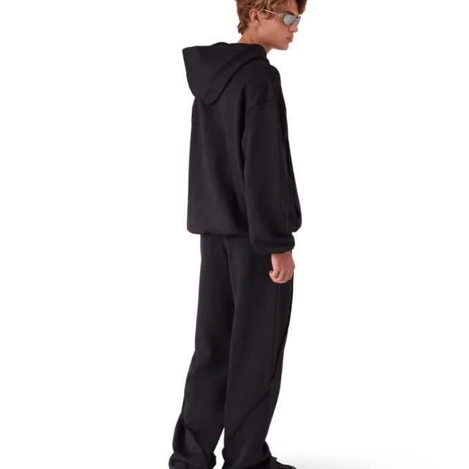 Oversized-Sweatshirt mit Kapuze und Einsätzen Oversized-Sweatshirt mit Kapuze und Einsätzen