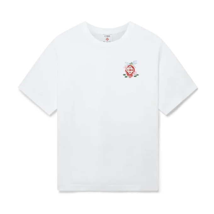 Oversized-T-Shirt mit kurzen Ärmeln und Libellen-Blumenmuster auf den Shorts