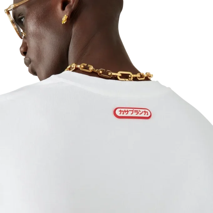 Oversized-T-Shirt mit kurzen Ärmeln und Logo-Patch Oversized-T-Shirt mit kurzen Ärmeln und Logo-Patch