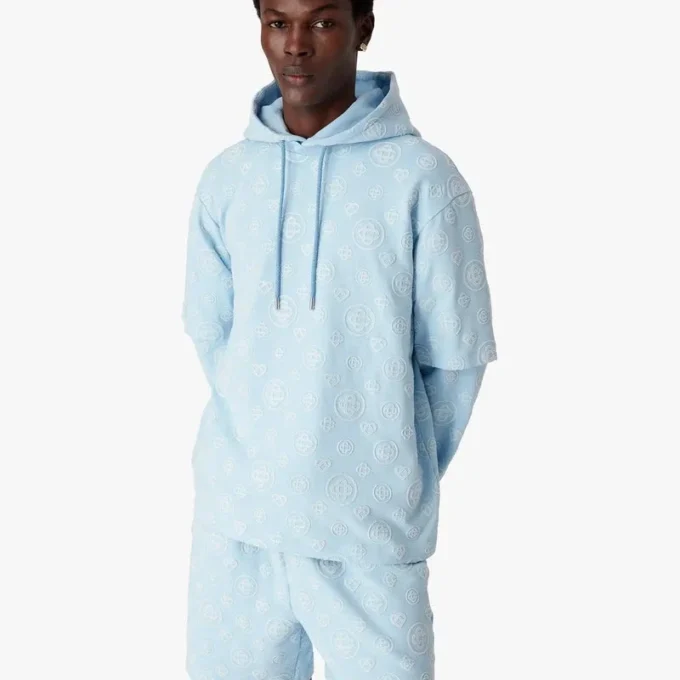 Oversized-T-Shirt mit Monogramm-Applikation und kurzen Ärmeln Oversized-T-Shirt mit Monogramm-Applikation und kurzen Ärmeln